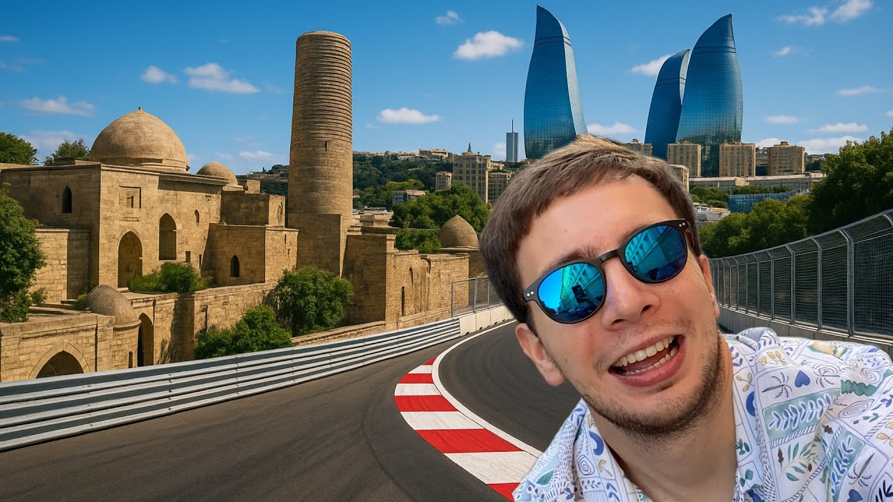 Solo Explorando la Ciudad de BAKÚ 🇦🇿 y su circuito de F1!