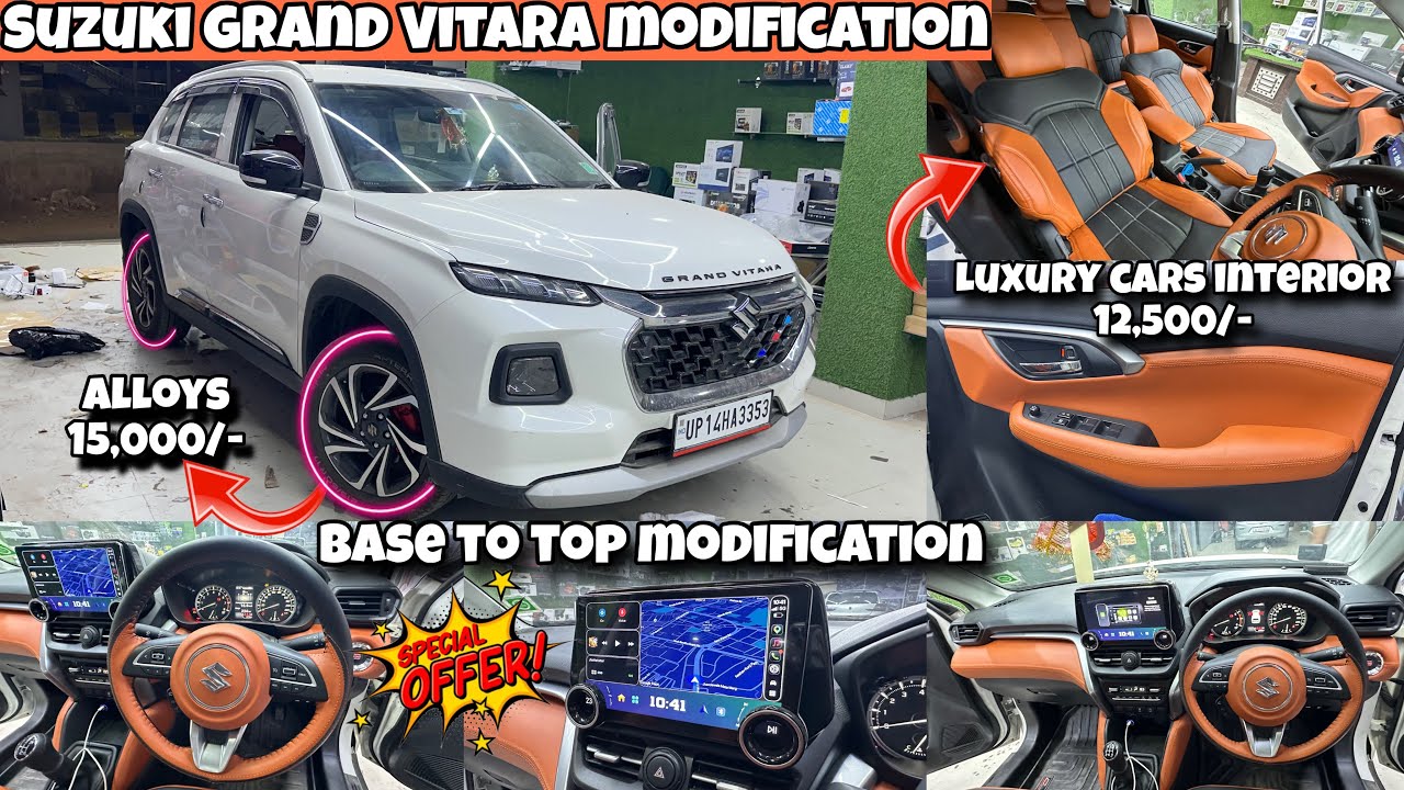 2026 Grand Vitara Sigma Modification with Price 💸 Luxury car interior only 12,500/- Setup in Budget!
