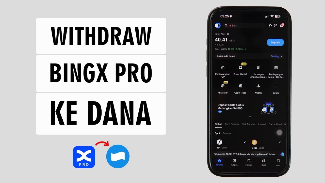 Cara Withdraw Saldo BingX Pro ke DANA