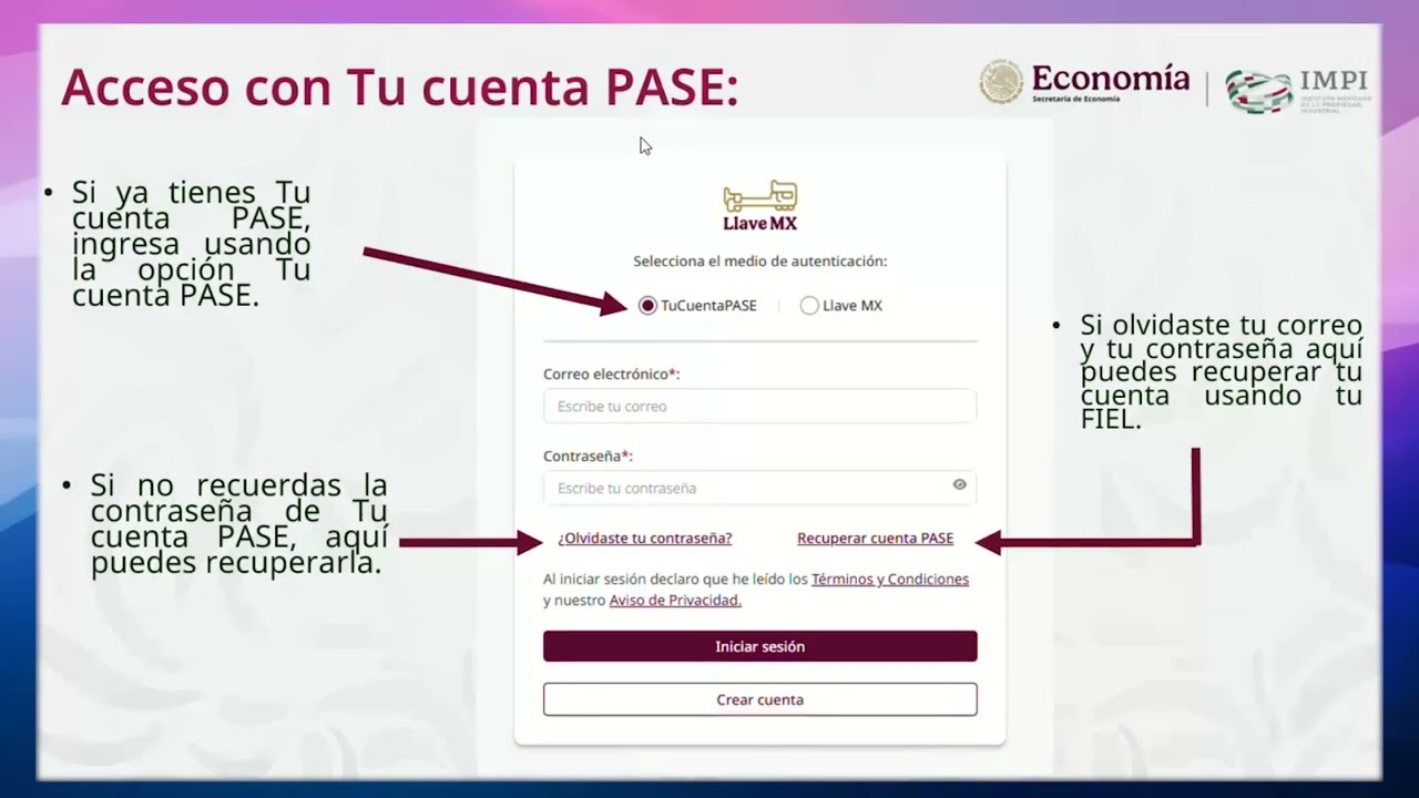 Tu Cuenta PASE y Llave MX