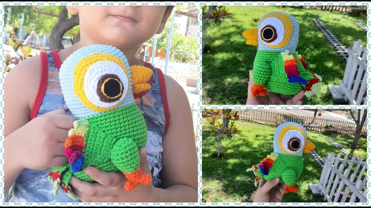 Cómo tejer piernas LORITO PEPE AMIGURUMI A CROCHET - Granja de Zenon