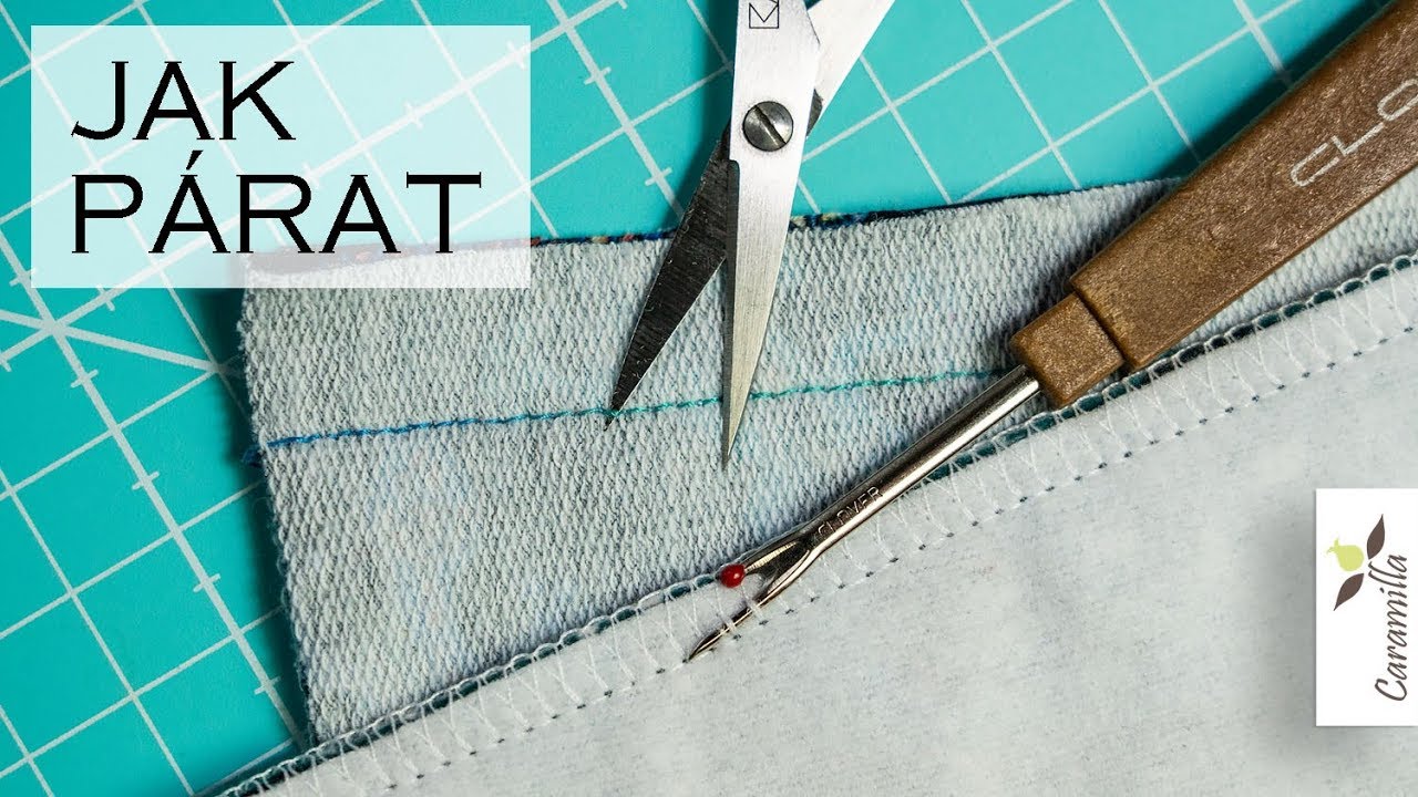 Jak párat (rovný steh, overlock, coverlock) | Caramilla Easy