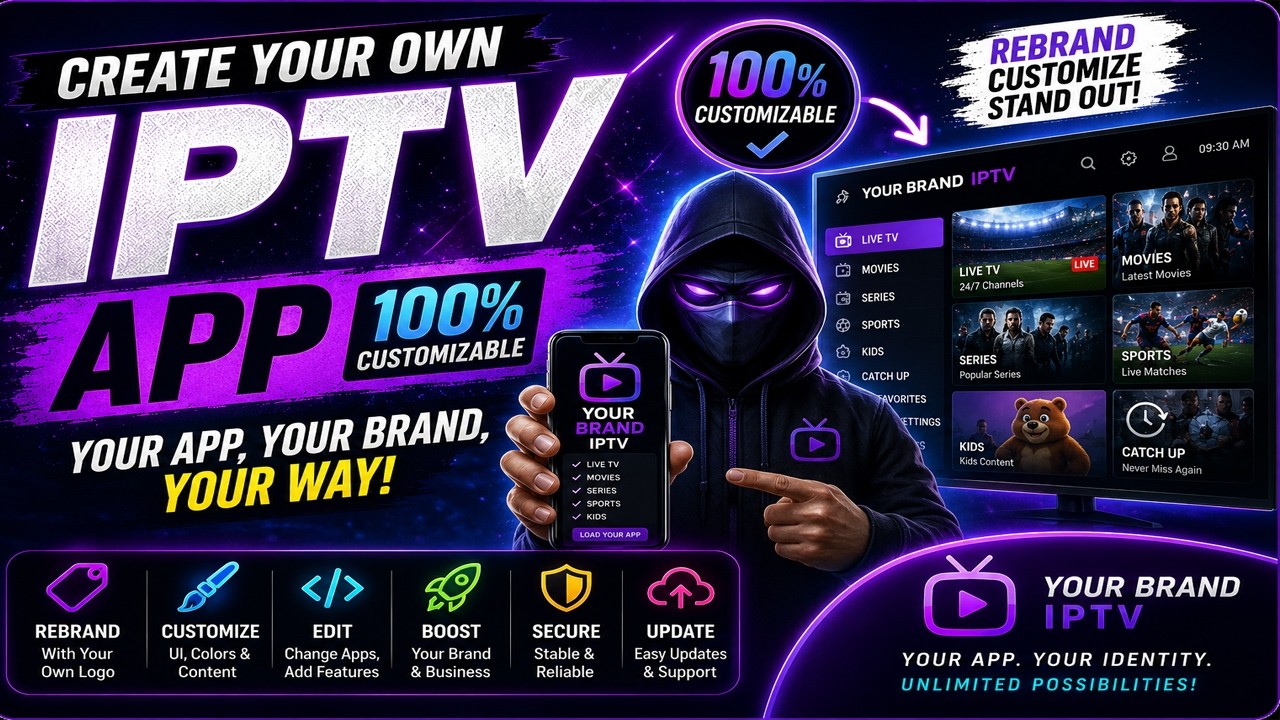 Customize Your APK in Less Than 1 Minute IBO PLAYER IPTV Rebranding 2026