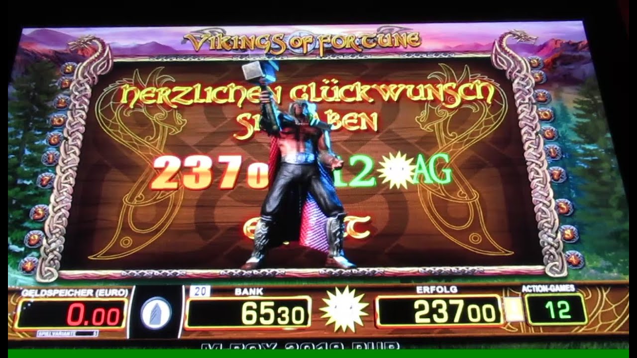 DICKEN THUNDER BONUS GEWONNEN! Vikings of Fortune füllt den Geldspeicher! Merkur 2€ Session