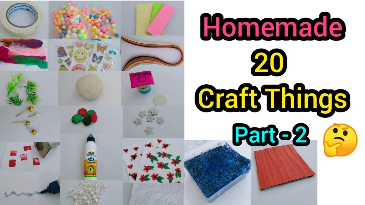 DIY 20 Homemade Craft items || Craft Things making in Tamil || @isucrafts1702