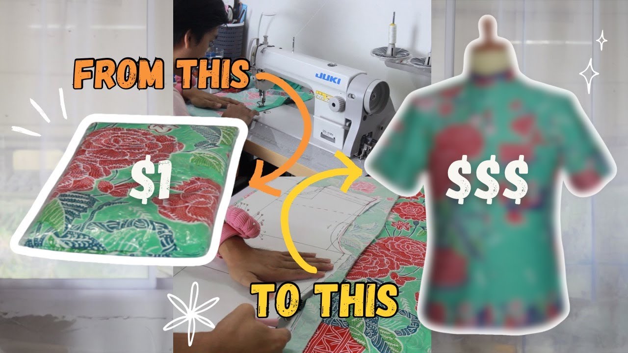 Turning Cheapest Batik Into Expensive Looking Shirt