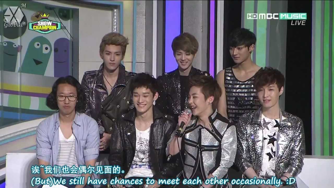 [ENG/中字/HD] 120515 EXO-M Show Champion Cut
