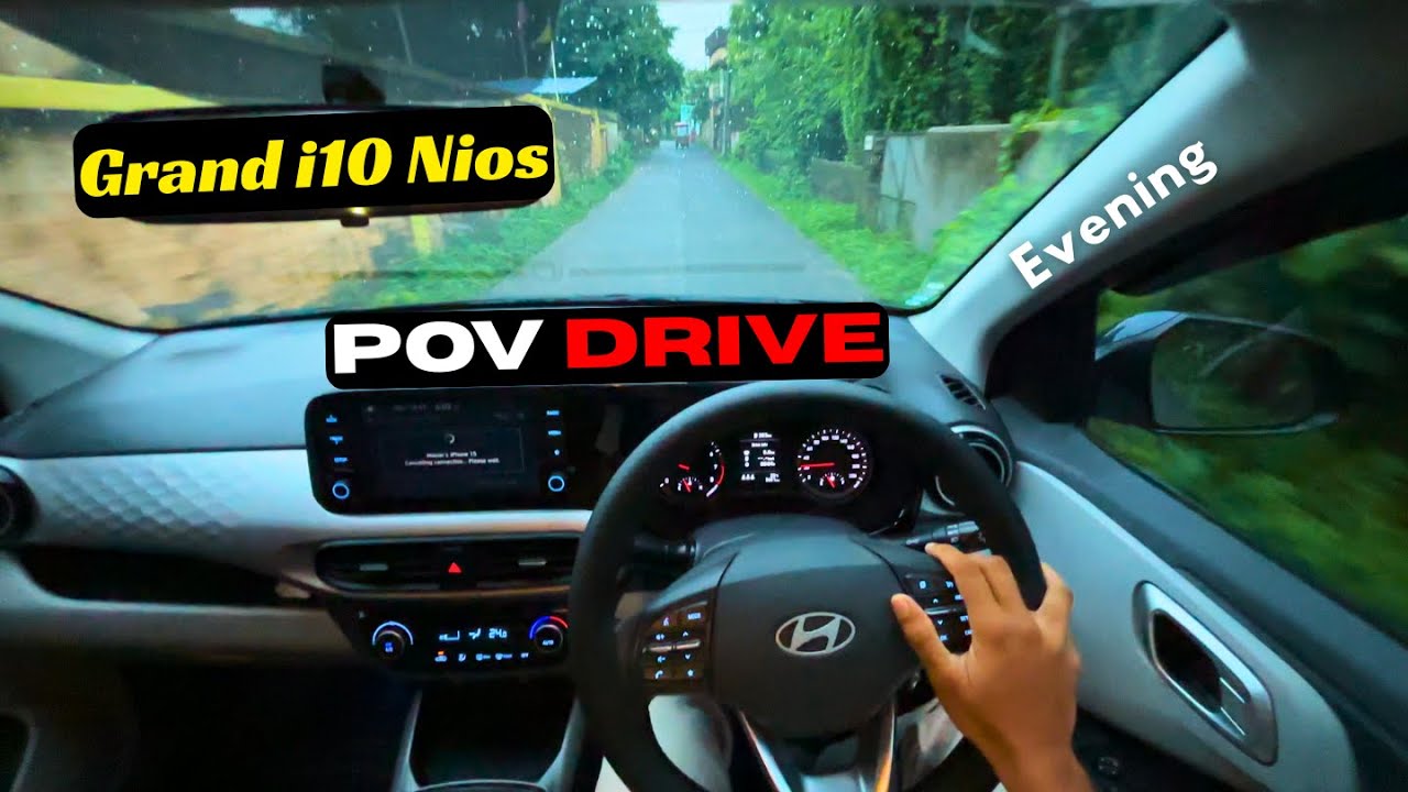 Evening POV Drive in Hyundai Grand i10 Nios Sportz 1.2L (83 BHP) | Pure Engine Sound | RevVibes