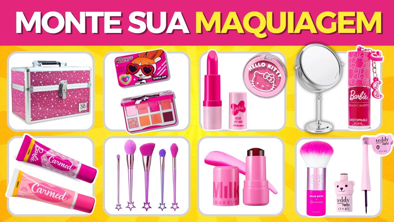 MONTE SUA MAKE PERFEITA!  💄✨ DESAFIO DE MAQUIAGEM #giragiraquiz