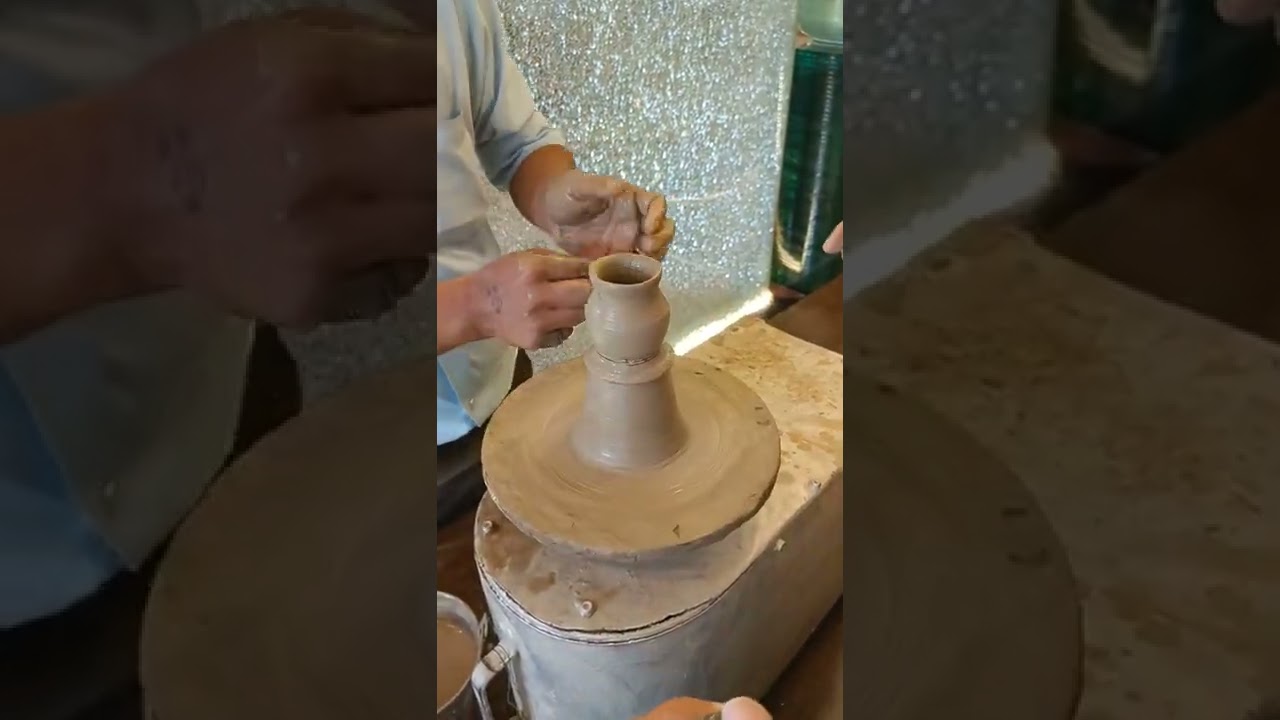 How to make Organic Clay pots part 2 #shorts #orginal #unique #pot