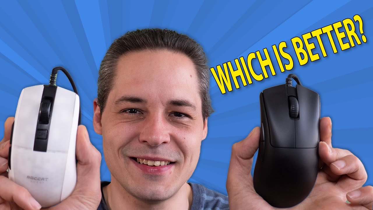 Razer Deathadder V3 wired VS Roccat Burst Pro - COMPARISON