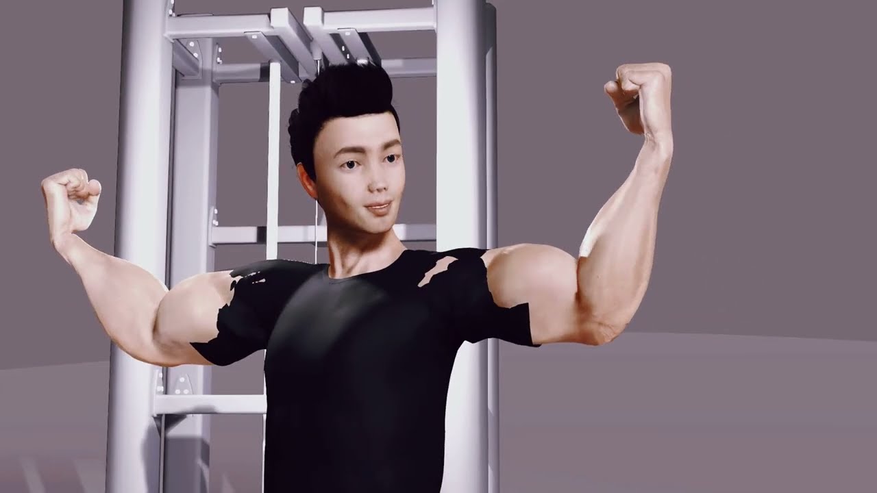 Kid Muscle Growth Transformation with Magical Serum.