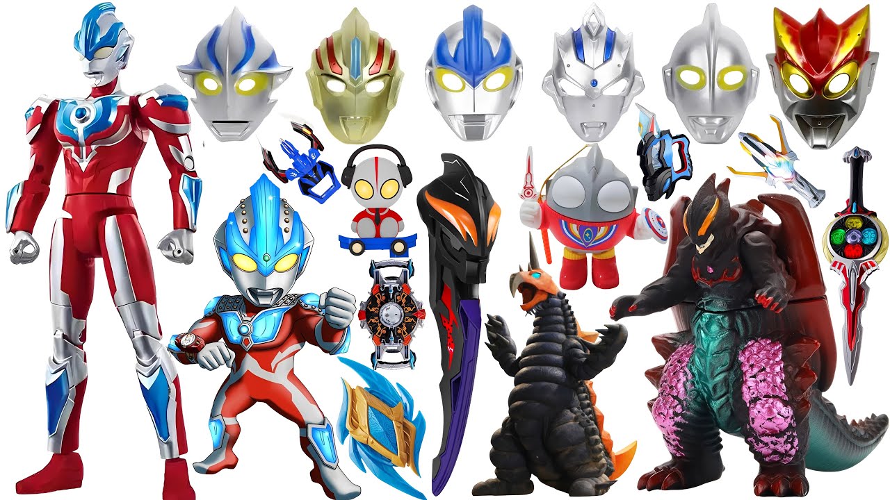 Ultraman Toy Series Unboxing, Ultraman Set, Ultraman Sairo, Ultraman Tiga, Godzilla, Monsters
