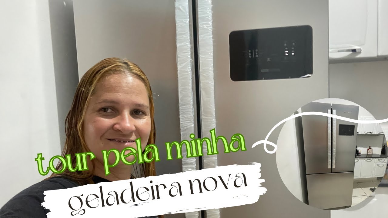 TOUR PELA MINHA GELADEIRA BRASTEMP Frost Free French Door A+++ 554 litros cor Inox - BRO85AK • 110V
