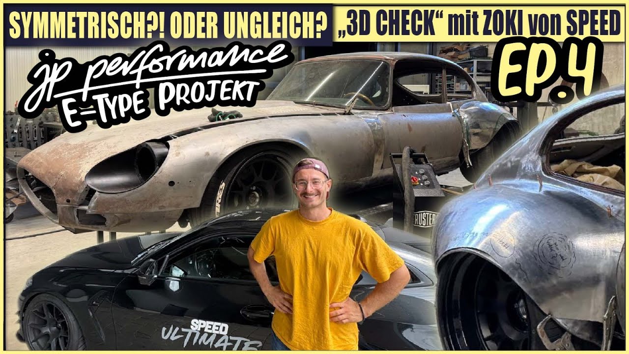 Jaguar E-Type Widebody für JP Performance | Bau der Seitenteile startet + Zoki 3D-Scan