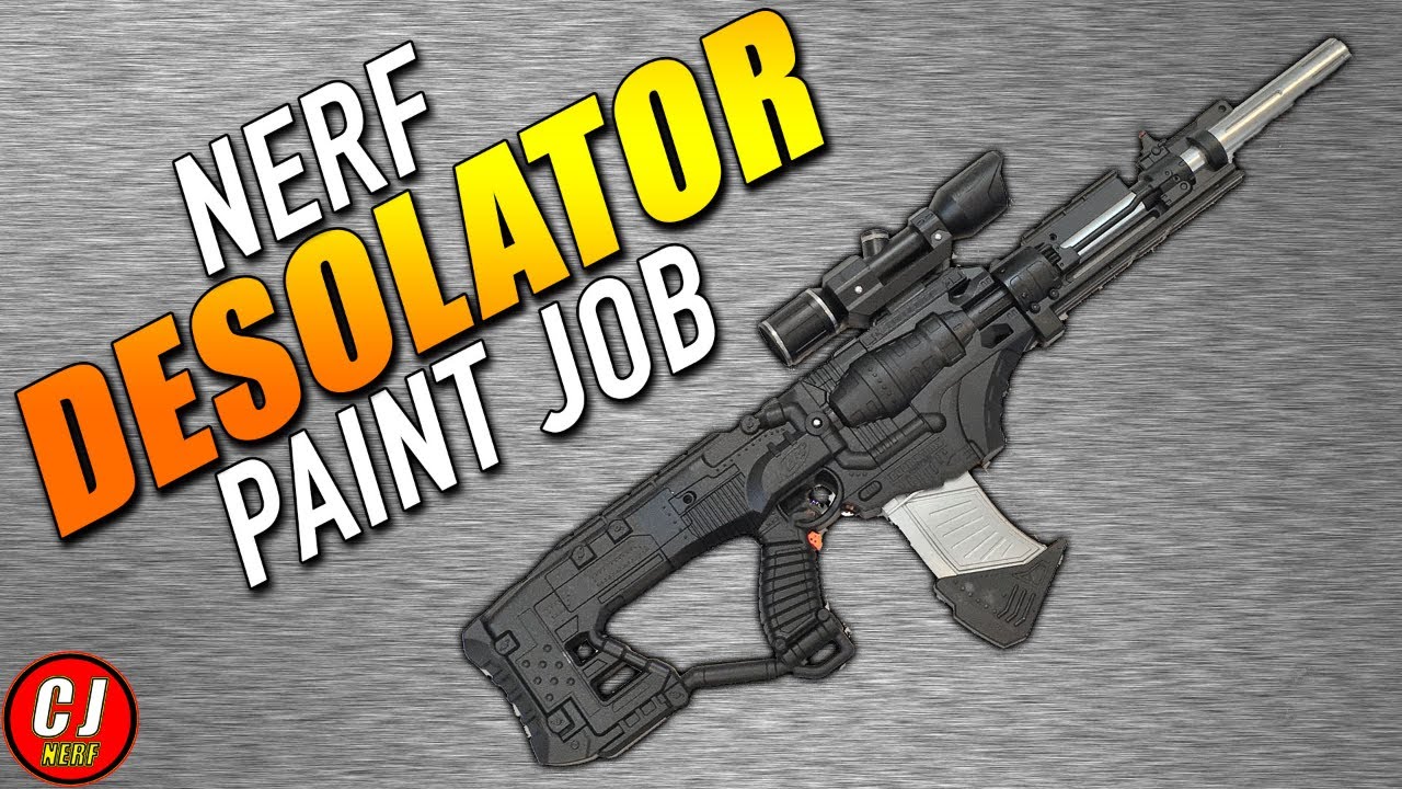 Painting A Nerf Gun Black - Nerf Desolator