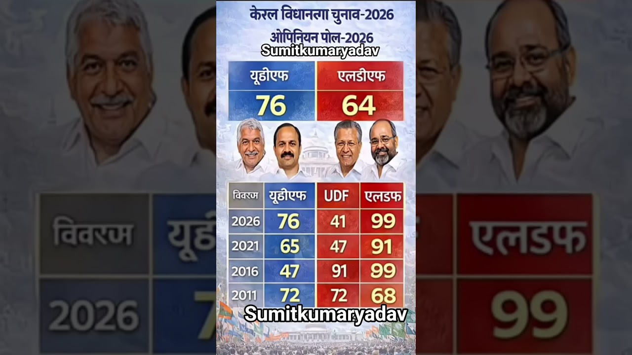 Kerala Election 2026: UDF vs LDF Opinion Poll! Who is Winning? #Kerala2026