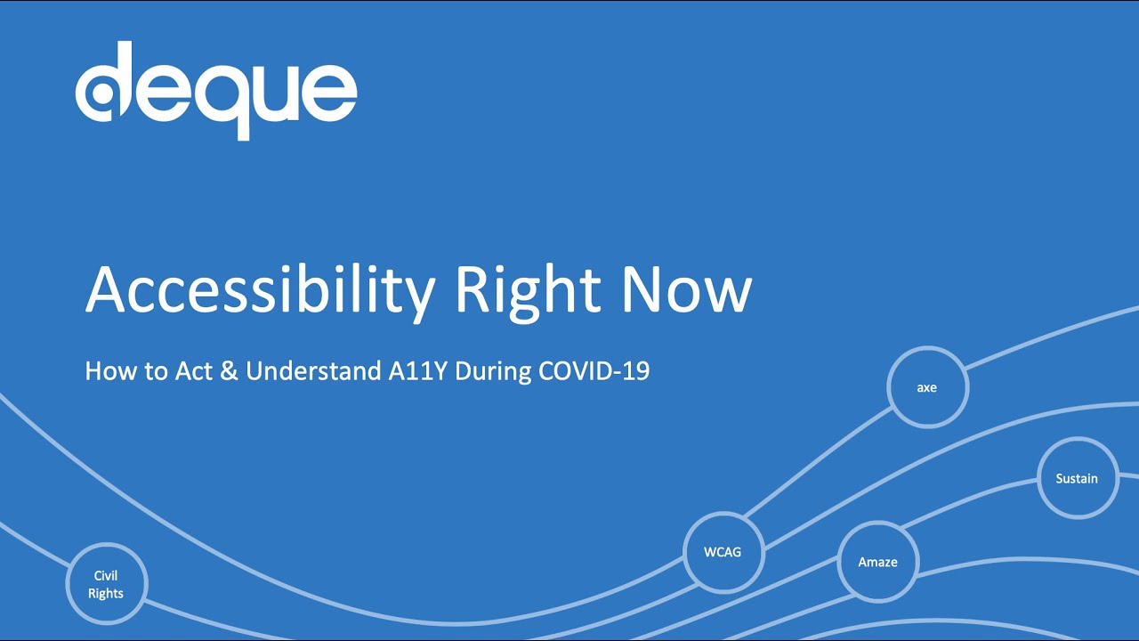 How to Act and Understand Accessibility Right Now
