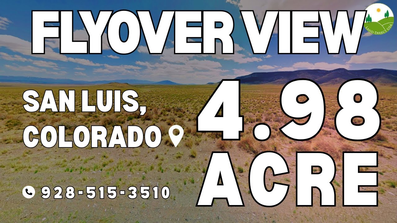 Fly Over - 4.98  acre land for sale in San Luis, Colorado [71545740]