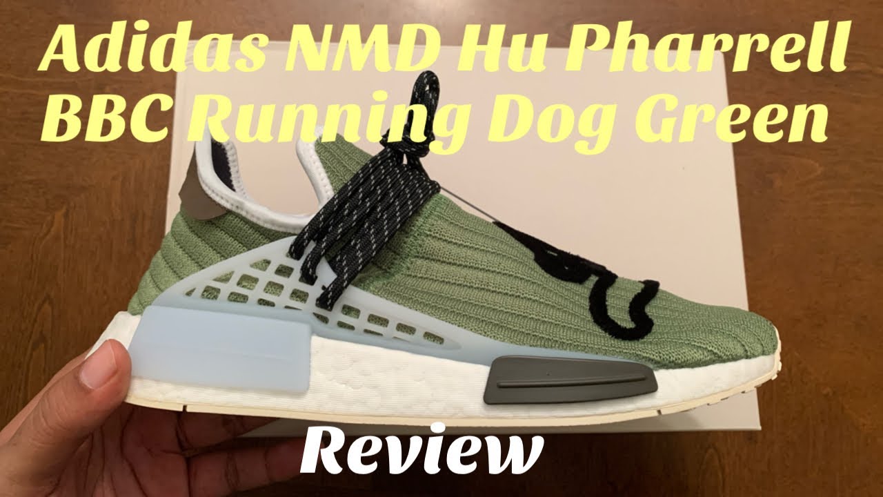 Adidas NMD Hu Pharrell X BBC Running Dog Green Unboxing & Review. BBC Hu NMD Running Dog Green.