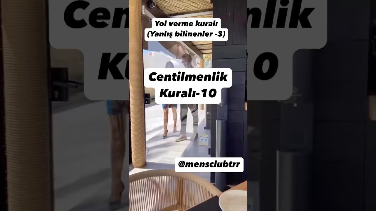 Centilmenlik Kuralı #gentleman #centilmen