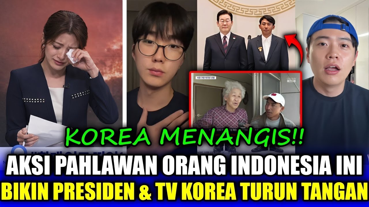 TV Korea Heboh‼️Orang Indonesia Ini Selamatkan Nenek-Nenek, Dunia Terdiam!