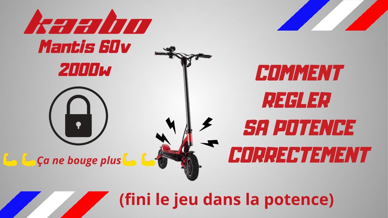 KAABO MANTIS GT 60V 2000W Comment bien régler sa potence