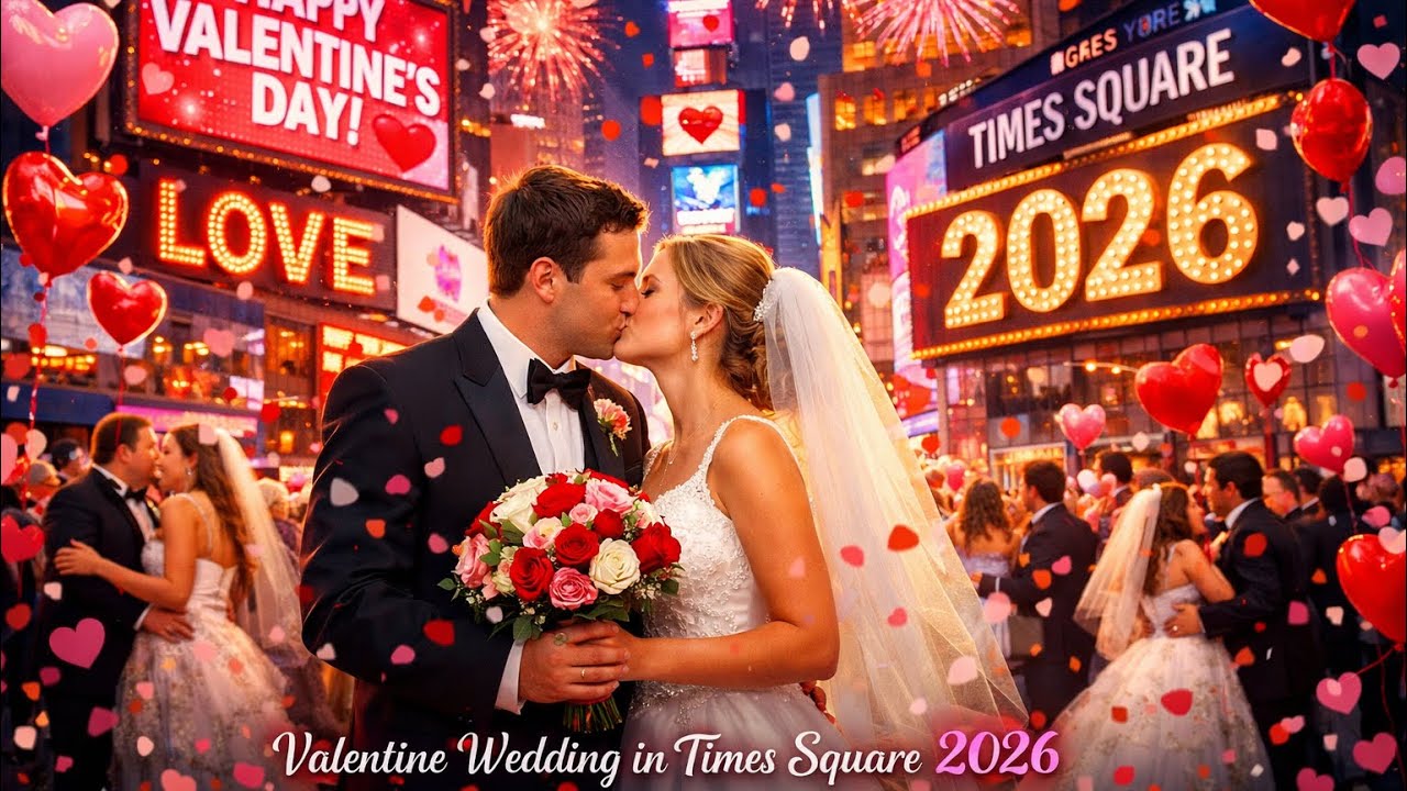Valentine’s Day in Times Square  ❤️ Weddings, Proposals & Love in NYC! (February 14,2026)