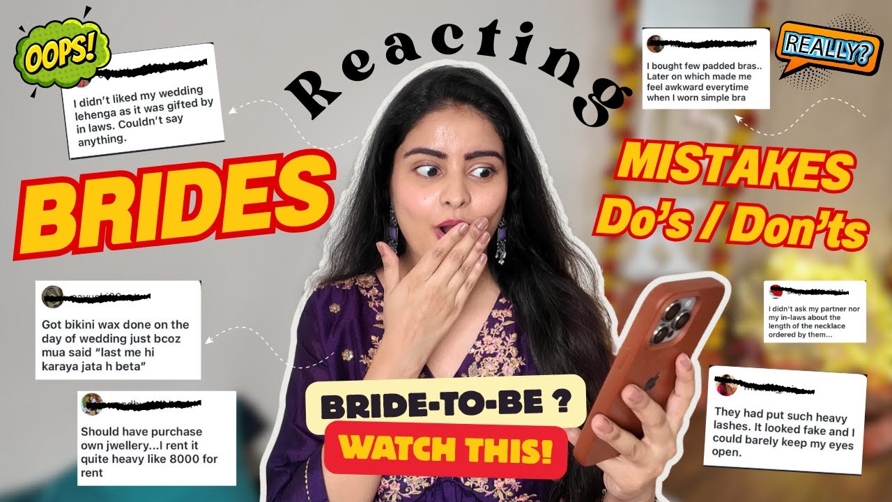 Reacting to Indian Brides' SHAADI Mistakes & Mishaps | Must-Watch Tips for Brides-to-Be | Kashika