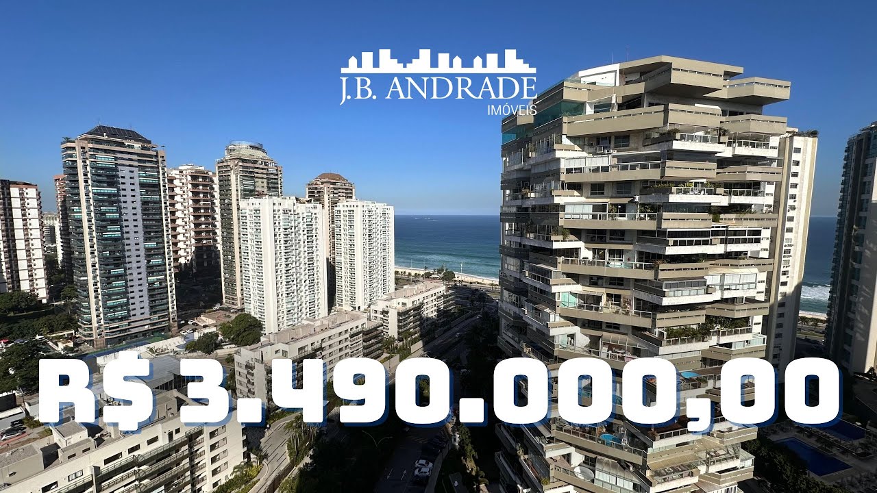 Apartamento &agrave; Venda no Atl&acirc;ntico Sul &ndash; 3 Quartos | 202m&sup2; | Frente Mar na Barra da Tijuca