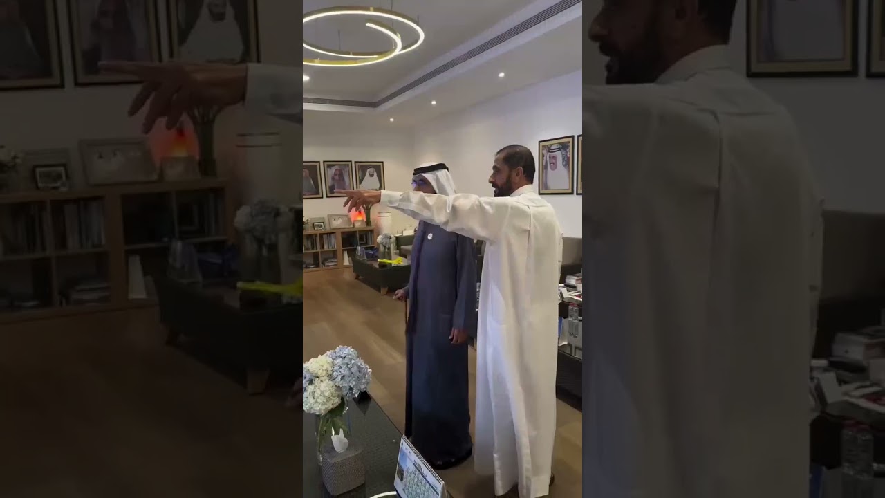Sheikh Mohammed bin Rashid Al Maktoum Dubai Meets His Brother Sheikh Ahmed Bin Rashid Al Maktoum