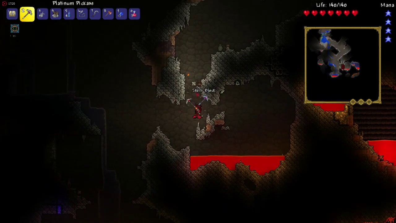Terraria 7. Kamen u glavu,cizme i oblaci