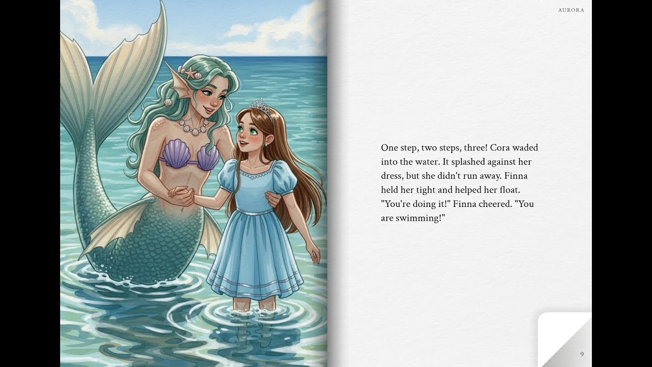 Princess Cora's Brave Splash💙 코라 공주의 용감한 물장구💙