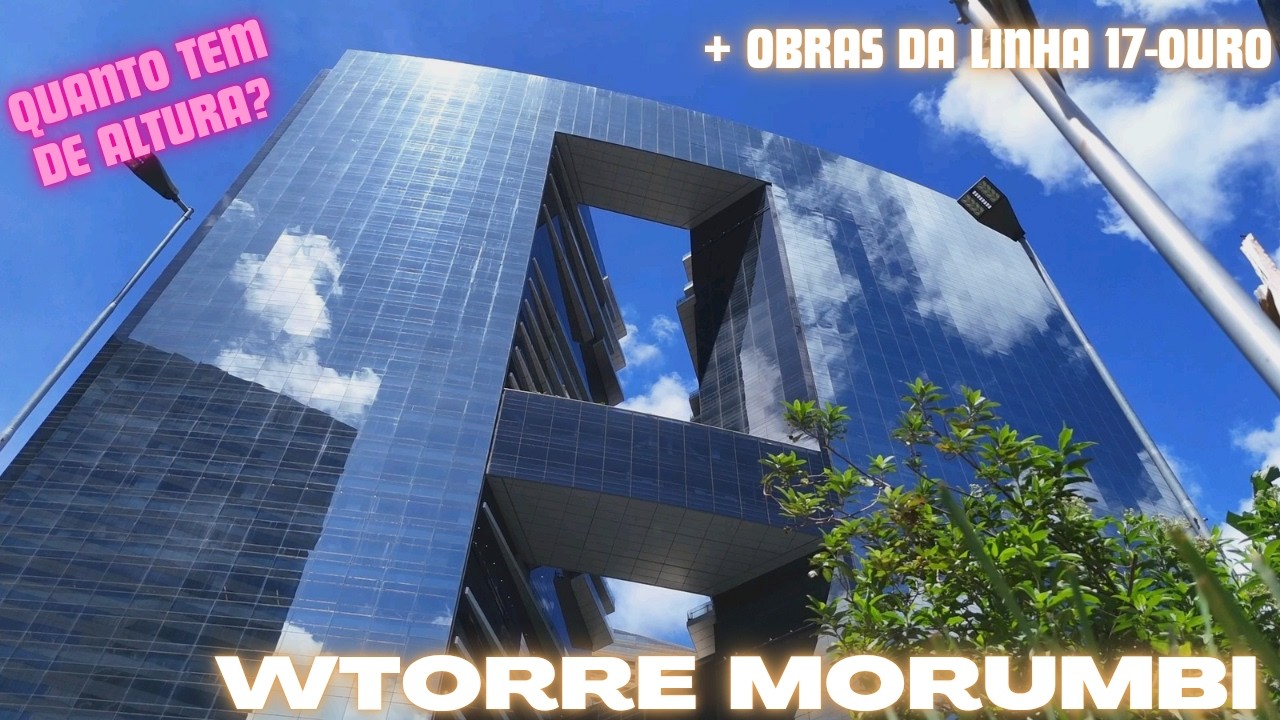 Vídeo pegando fogo! Obras da Linha 17 - Ouro e medição da altura da WTorre Morumbi - São Paulo