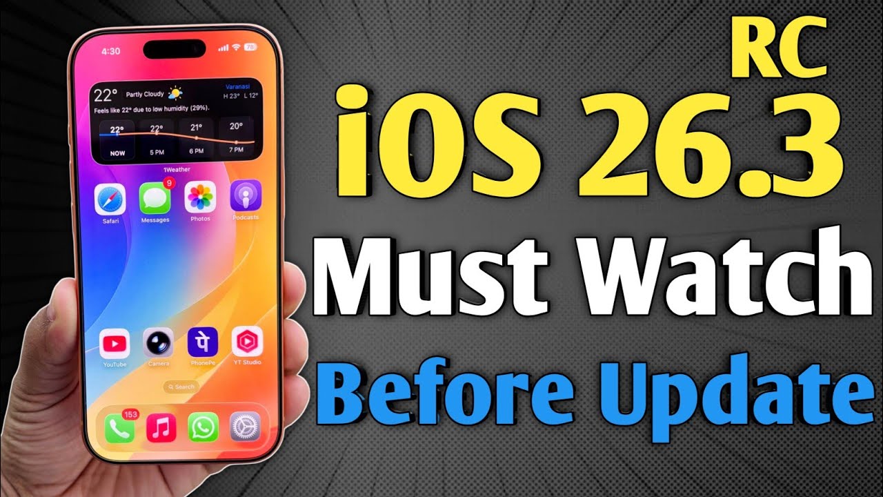 iOS 26.3 RC Releasing - Apple Confirmed