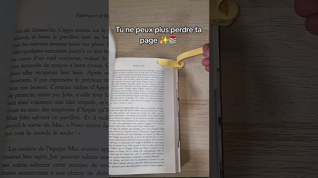 Ne plus perdre sa page avec ce marque-page 🔖 #livre #accessoire #lecture #marquepage