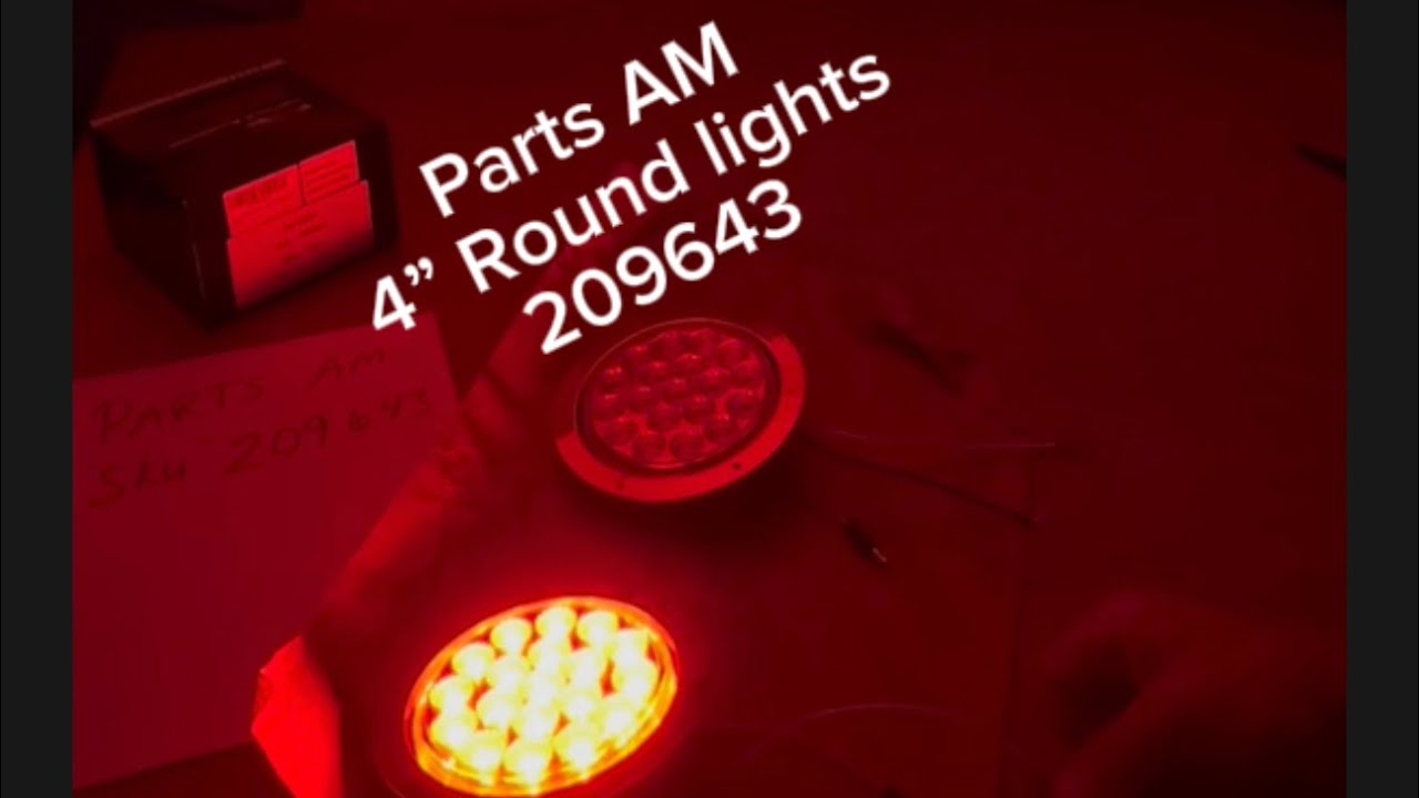 These 4” round lights are awesome!  PartsAM