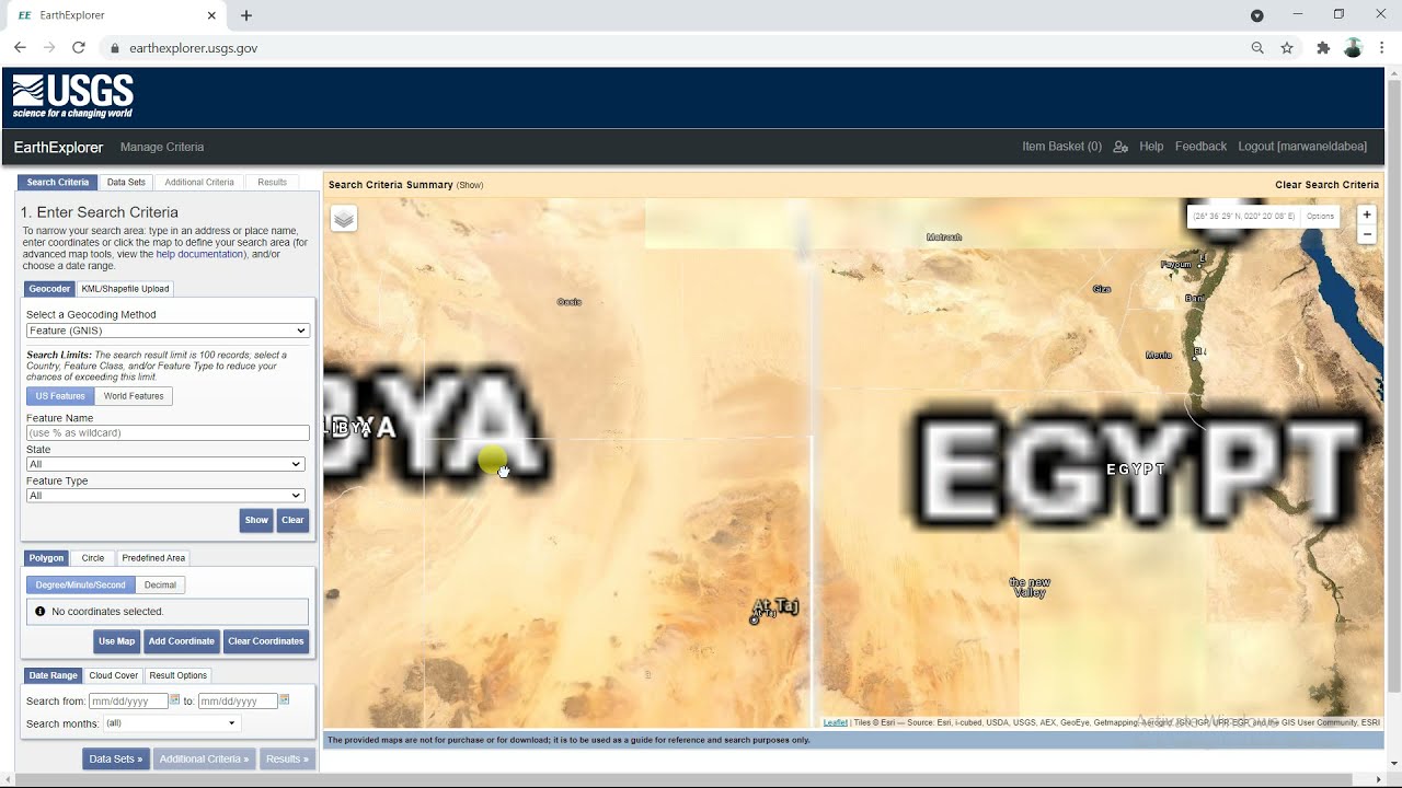 كيفية تنزيل نموذج ارتفاع رقمي DEM من موقع USGS و اقتطاعة من shapfille