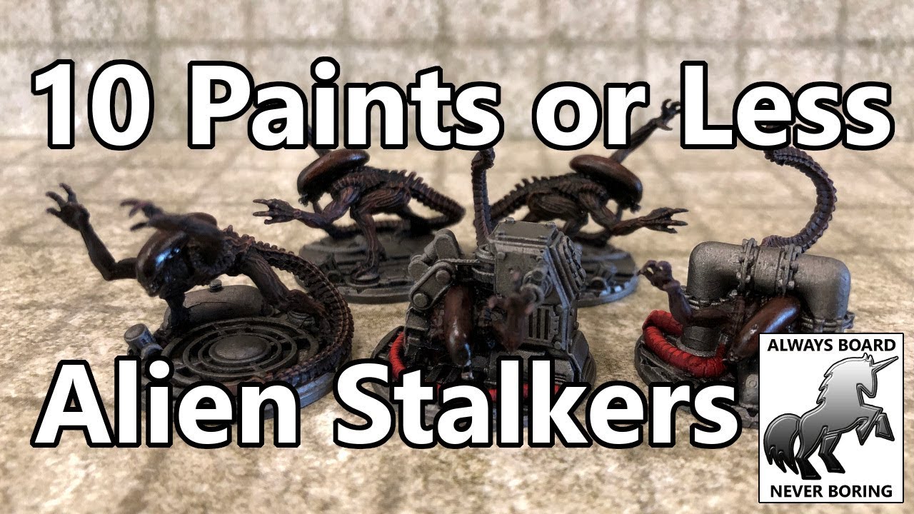 How to Paint Alien Stalkers (AvP: The Hunt Begins) - Easy Painting Guide (10 Paints or Less Ep #7)