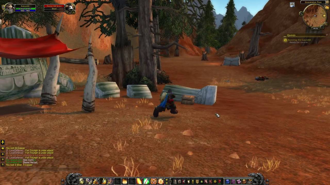 WoW quest #2458 Running the Gauntlet