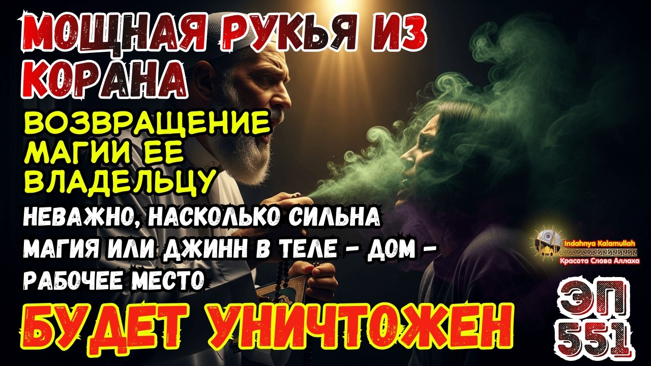 Сильная Рукья по Корану | Разрушение Сихра и Изгнание Джиннов из Дома и Тела | Эпизод 551
