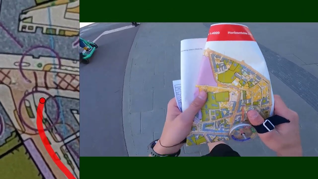 Headcam Orienteering: Vilnius city race (sprint) V14