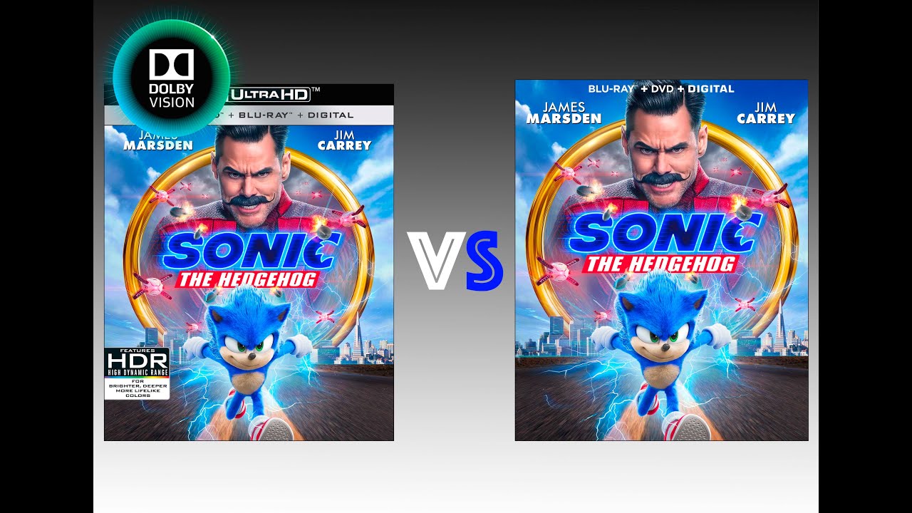 ▶ Comparison of Sonic the hedgehog 4K (4K DI) Dolby Vision vs Regular Version