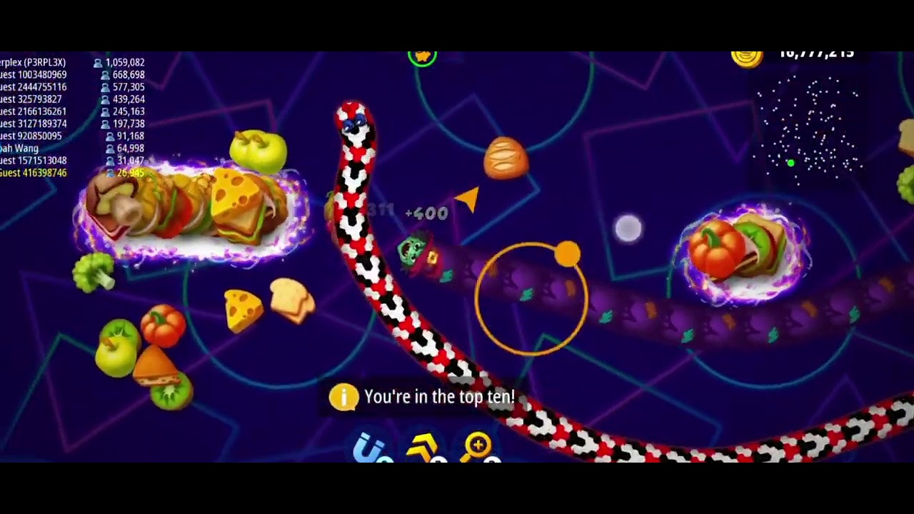 SNAKE GAMING VIDEO FULL COMEDY  #viral #video #wormszone #game ##subscribe 😁