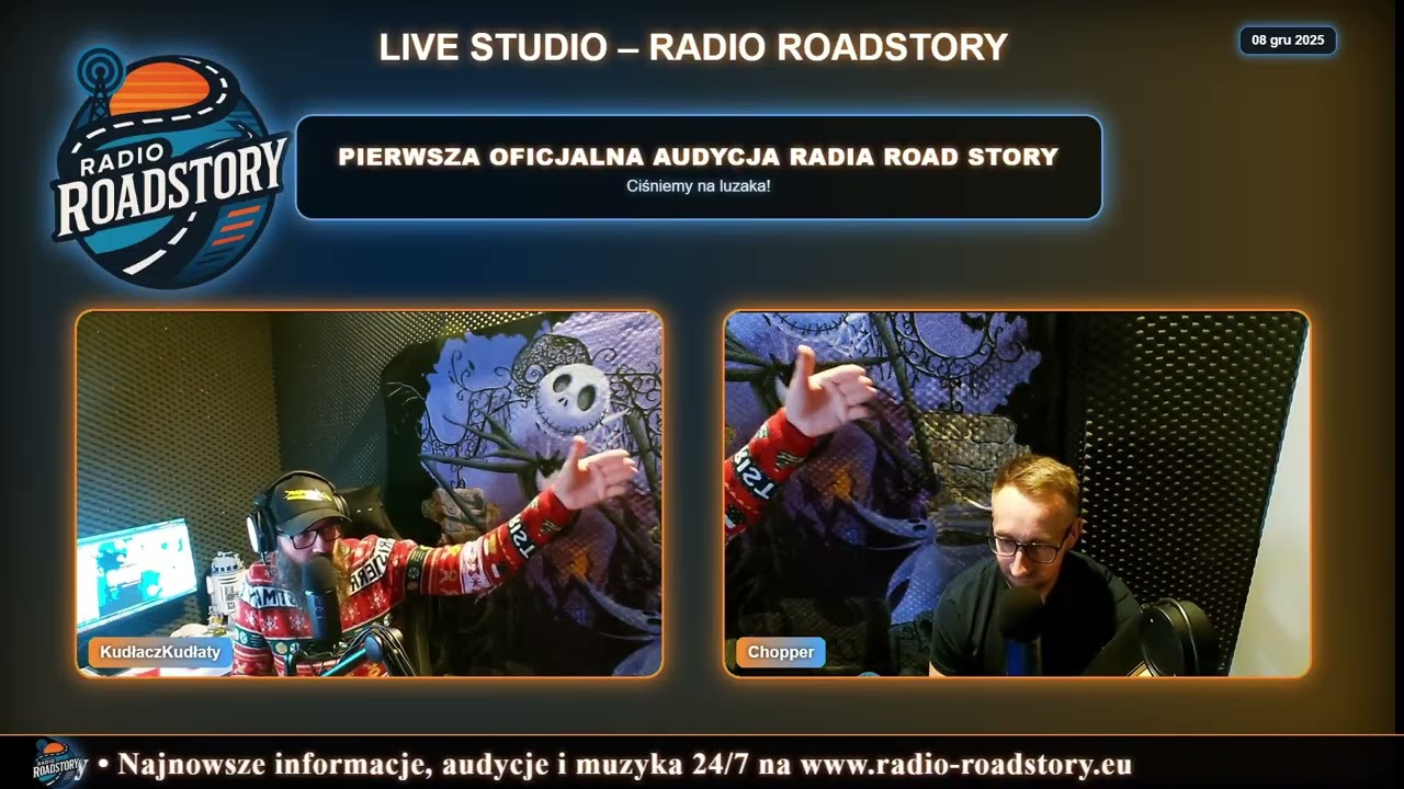 Pierwsza Oficjalna Audycja Radia Road Story, to się dzieje. Radio w Nowej Wsi działa.