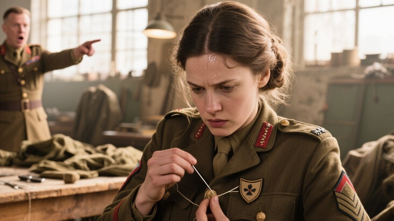Sie flickte heimlich Soldatenuniformen – bis ein General ihren Aufnäher entdeckte.