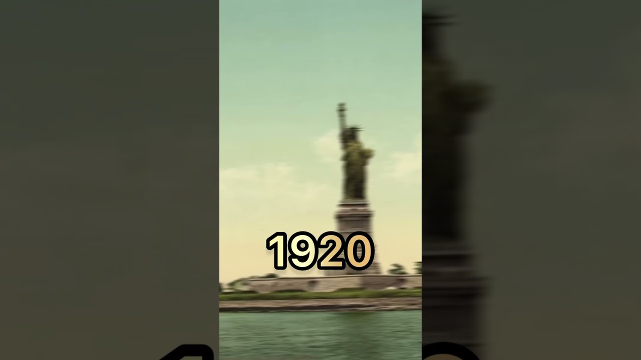 Statue of Liberty Evolution 2023-1870 #shorts #history #evolution #statue #usa #newyork