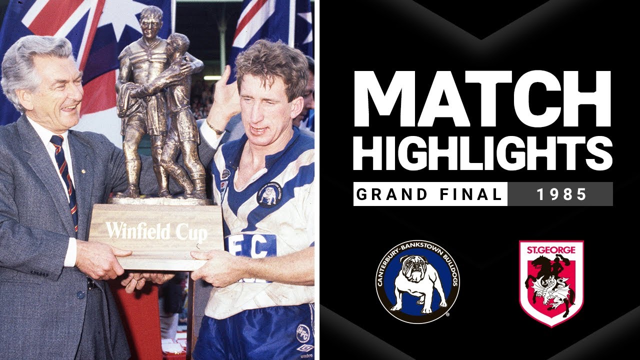 NRL Highlights | Bulldogs v Dragons Grand Final, 1985 | Classic Match Highlights