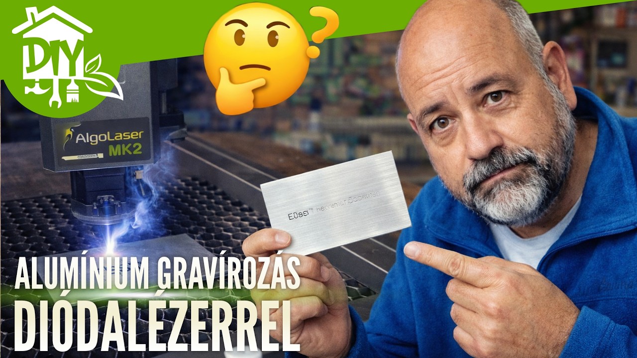 Alumínium gravírozás dióda lézerrel?! | Green Cottage DIY