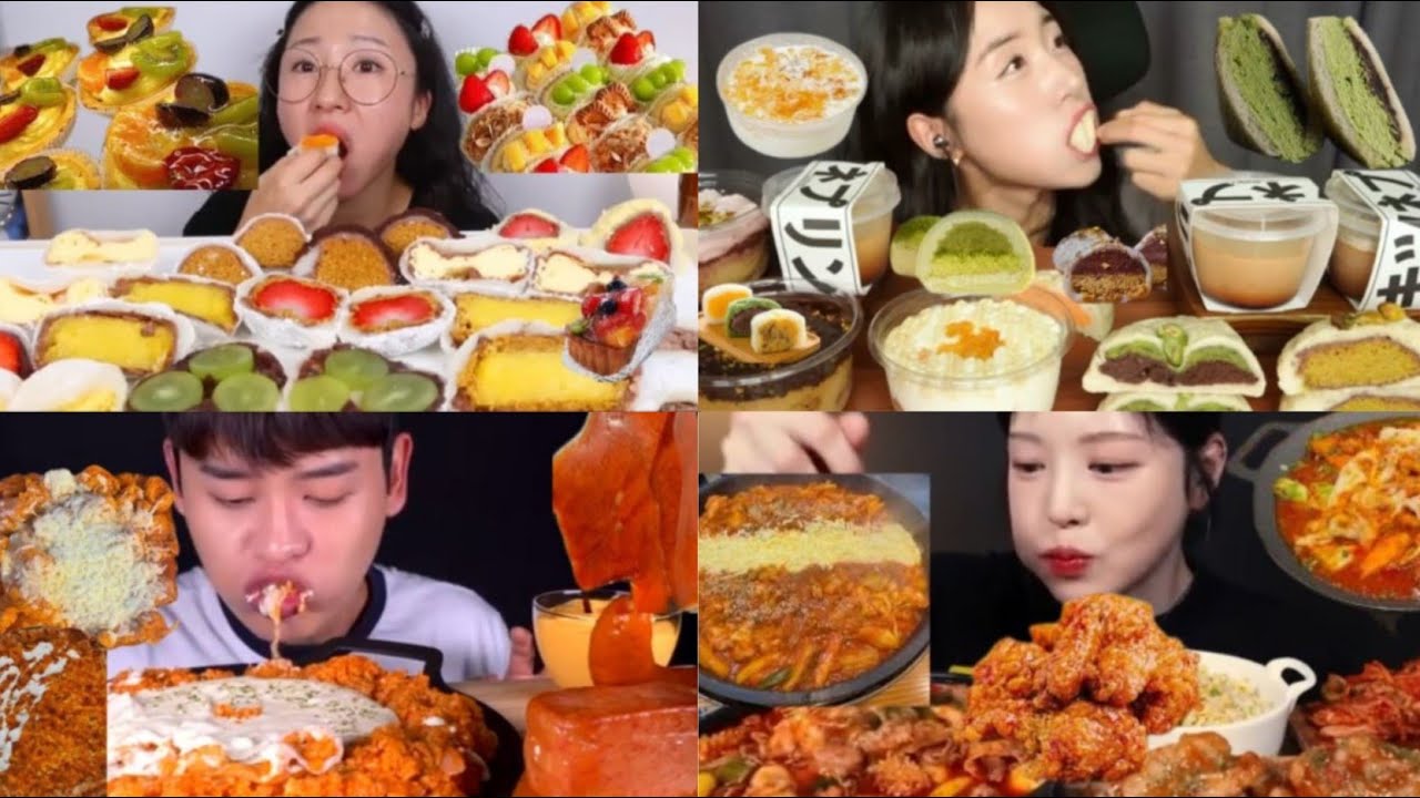 EPIC DESSERT & SPICY FOOD MUKBANG 🍰🍗 OREOS, FRIED CHICKEN, SPICY NOODLES & CAKES COMBO!